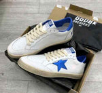 Golden Goose Ball-Star Low White Bluette