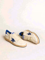 Golden Goose Ball-Star Low White Bluette