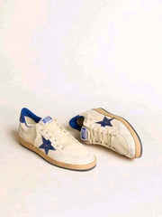 Golden Goose Ball-Star Low White Bluette