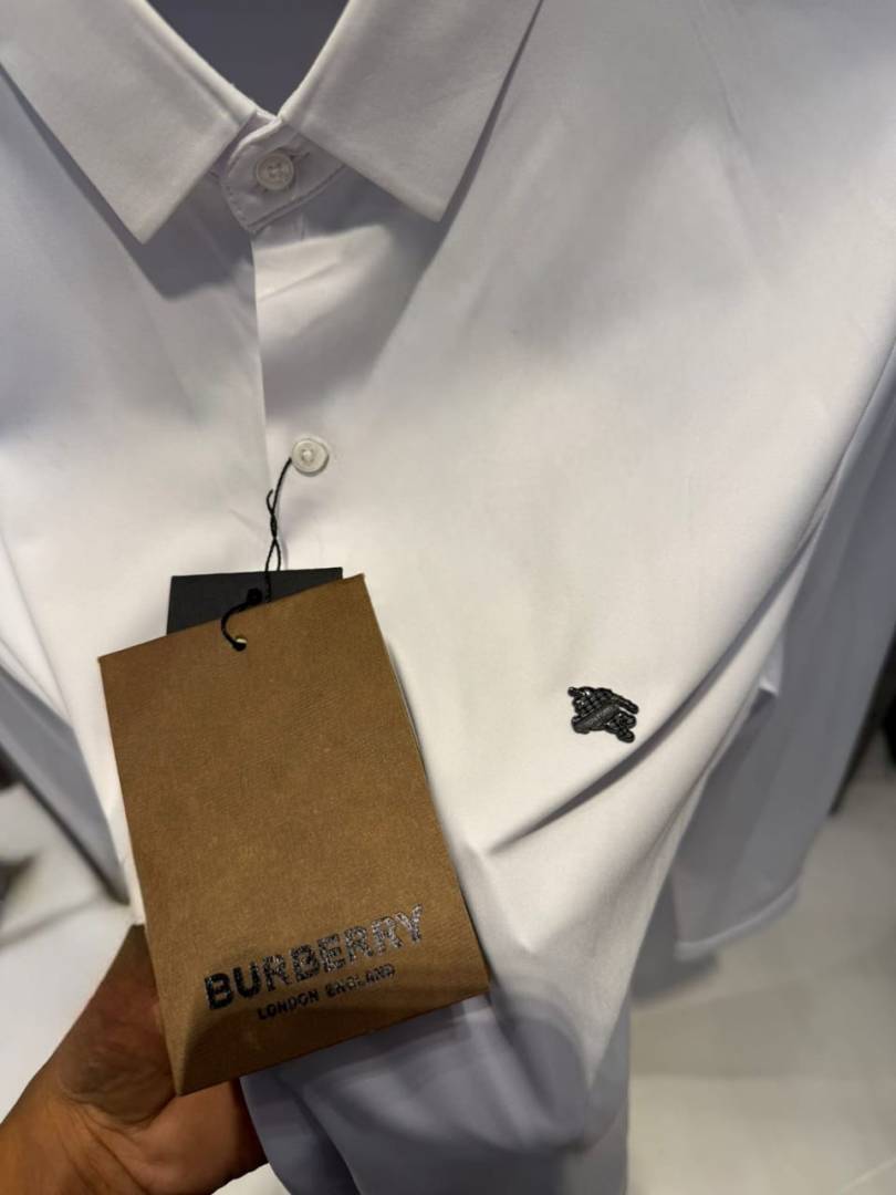 Burberry IMPORTED TRENDING KOREAN SHIRT WHITE
