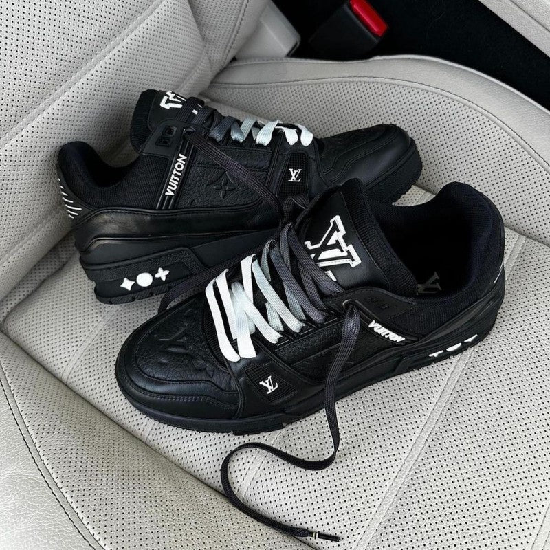 Louis Vuitton LV Trainer Black Embossed Monogram