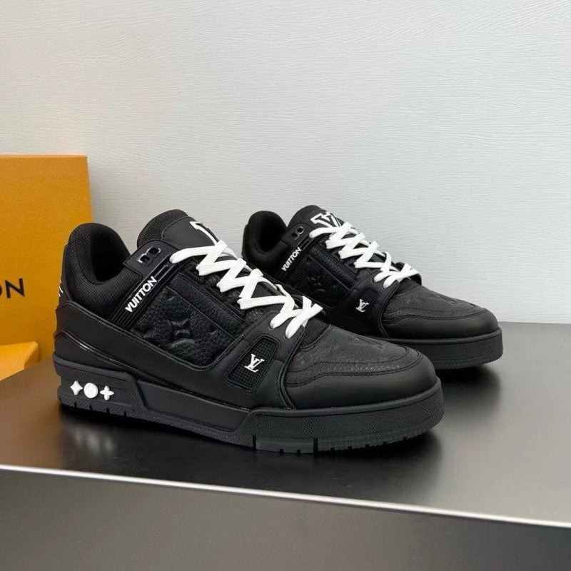 Louis Vuitton LV Trainer Black Embossed Monogram