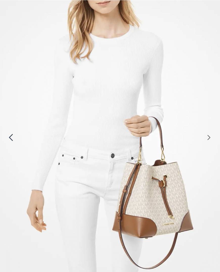Michael Kors_CB_Bucket_Beige-Brown_With_DustCover_CarryBag