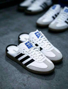 Adidas Samba Mule White Black For women 669