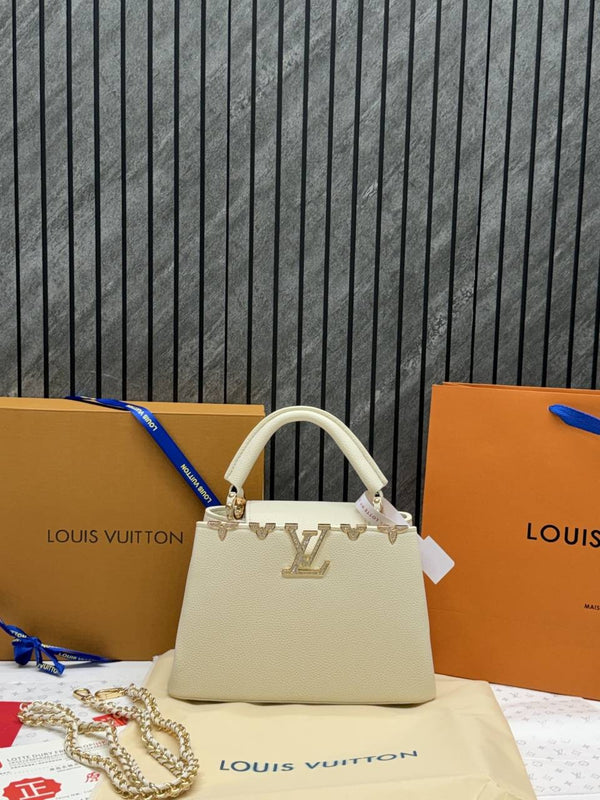 Louis Vuitton CB White Capucines Highend With OriginalBox & CarryBag