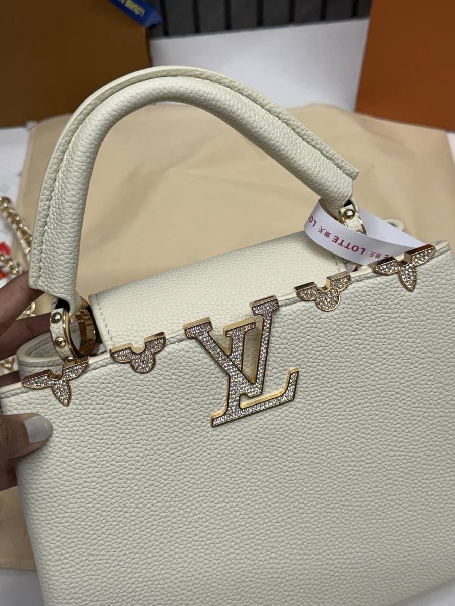 Louis Vuitton CB White Capucines Highend With OriginalBox & CarryBag