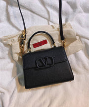 Valentynoo Black VSling TopHandle ShoulderBag With dustCover