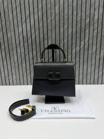 Valentynoo Black VSling TopHandle ShoulderBag With dustCover