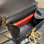 Valentynoo Black VSling TopHandle ShoulderBag With dustCover