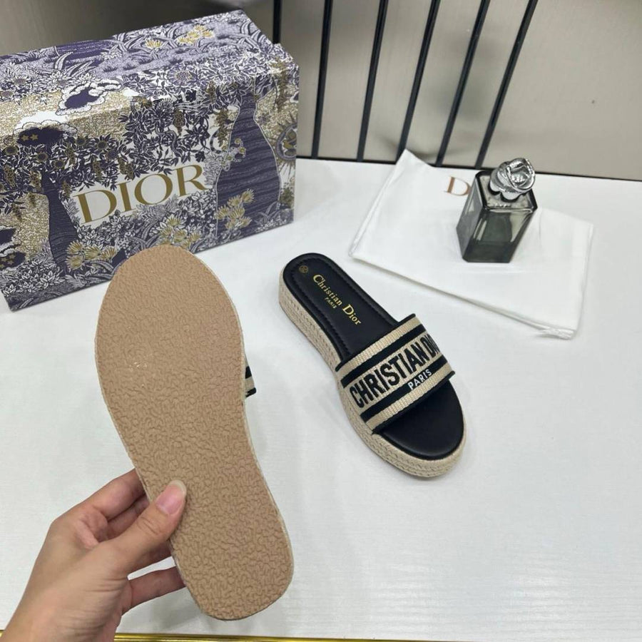 DiyorRiviera_Dway_Black_Gold_Pump_Flats_For_Her_With_Original_Box_And_Dustcover