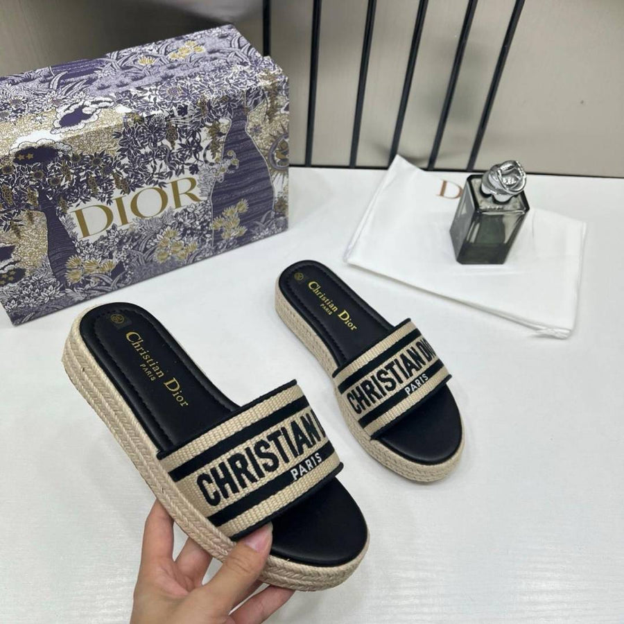 DiyorRiviera_Dway_Black_Gold_Pump_Flats_For_Her_With_Original_Box_And_Dustcover