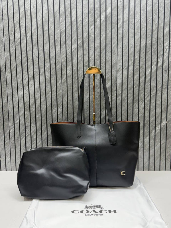 Coach Black North Tote With DustCover & Pouch