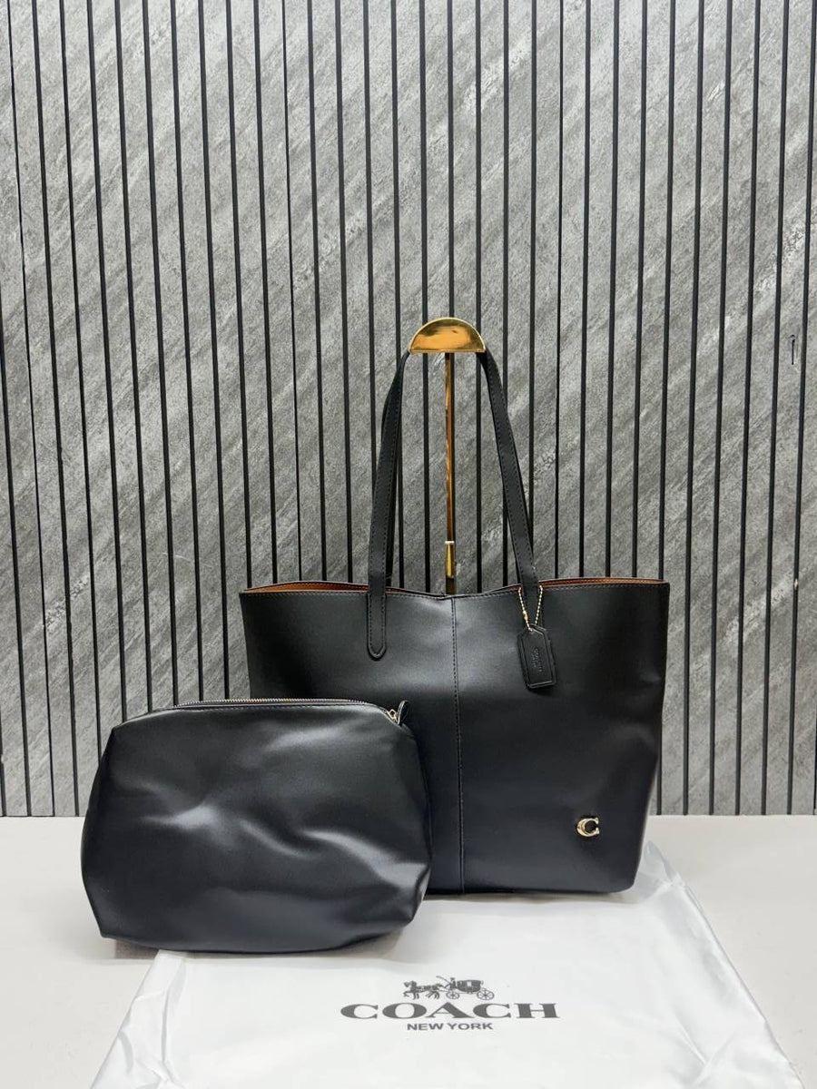 Coach Black North Tote With DustCover & Pouch