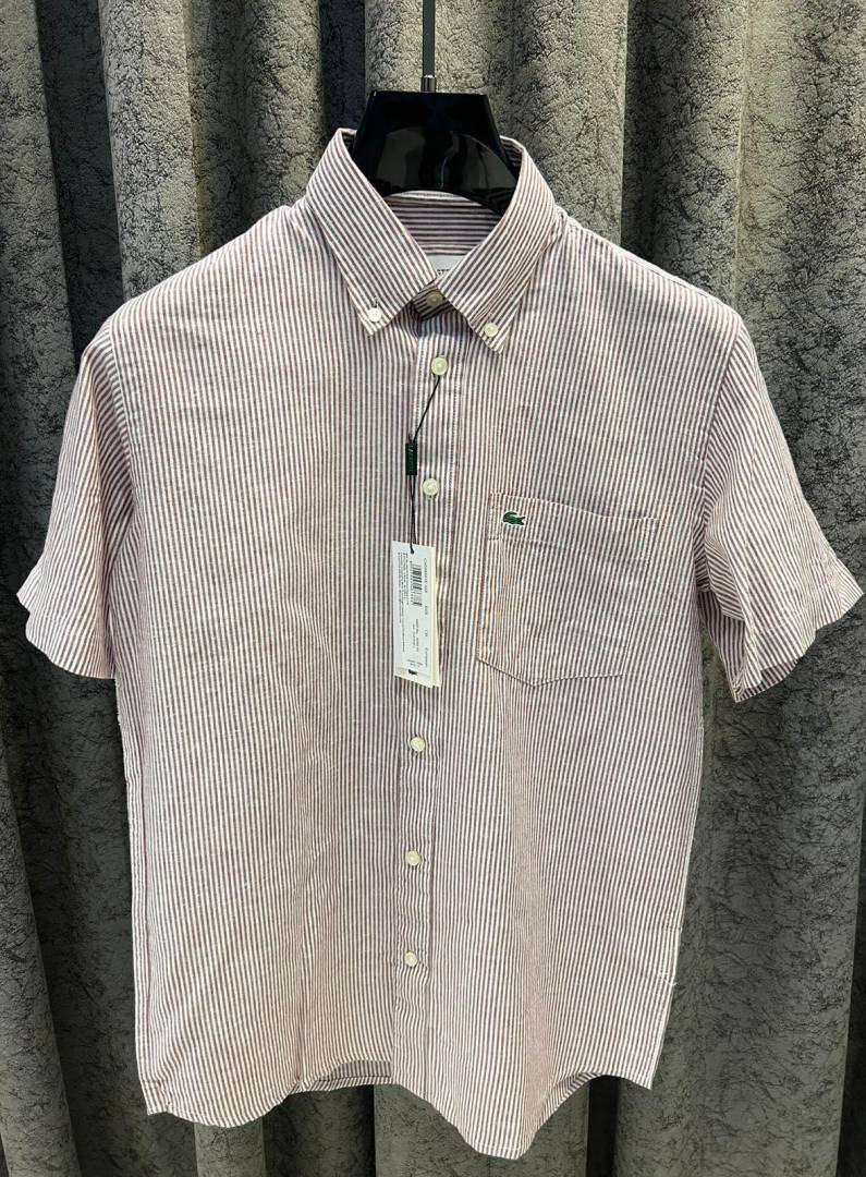 Lacoste IMPORTED STORE ARTICLE DESIGNER SHIRT MAROON