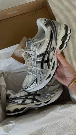 Asics gel kayano 14 black cream metallic plum