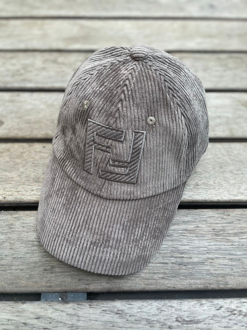 Fendi_FF_Cord_Brownish_Grey_Premium_Unisex_Cap(With_Safety_Box)_895