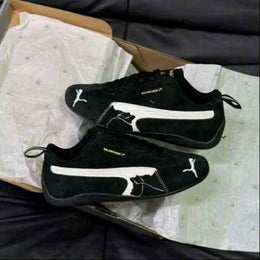 Pummaa. x Balenciaga Speedcat Suede Distressed BLACK