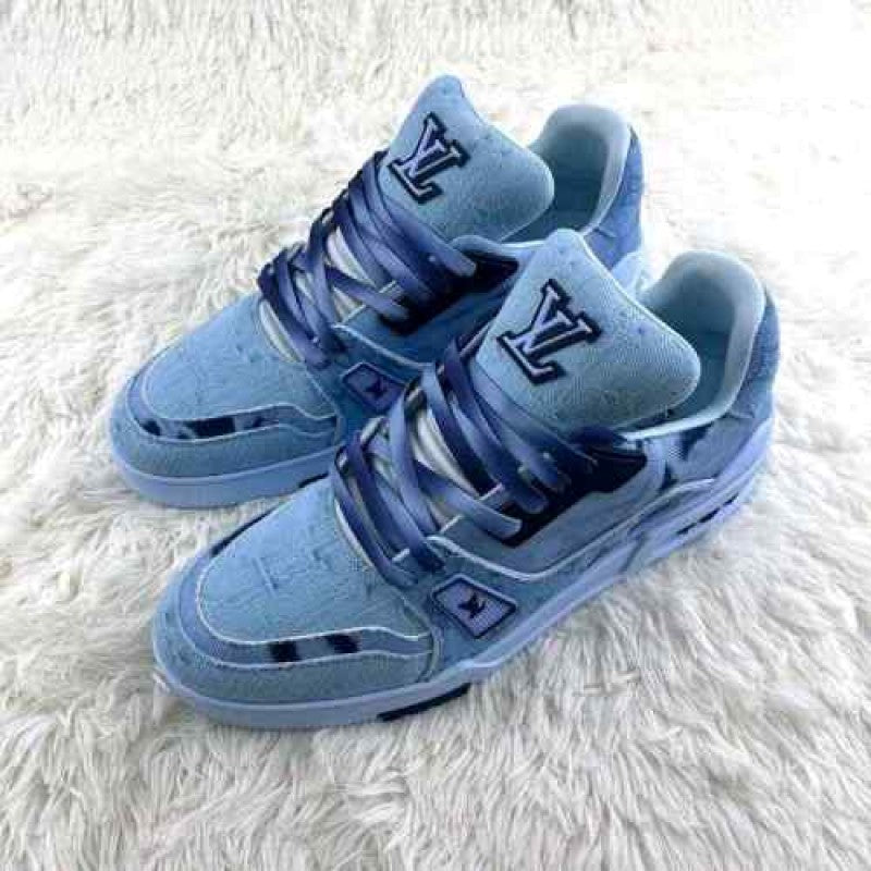 Louis vuitton Trainer with navy denim 2424
