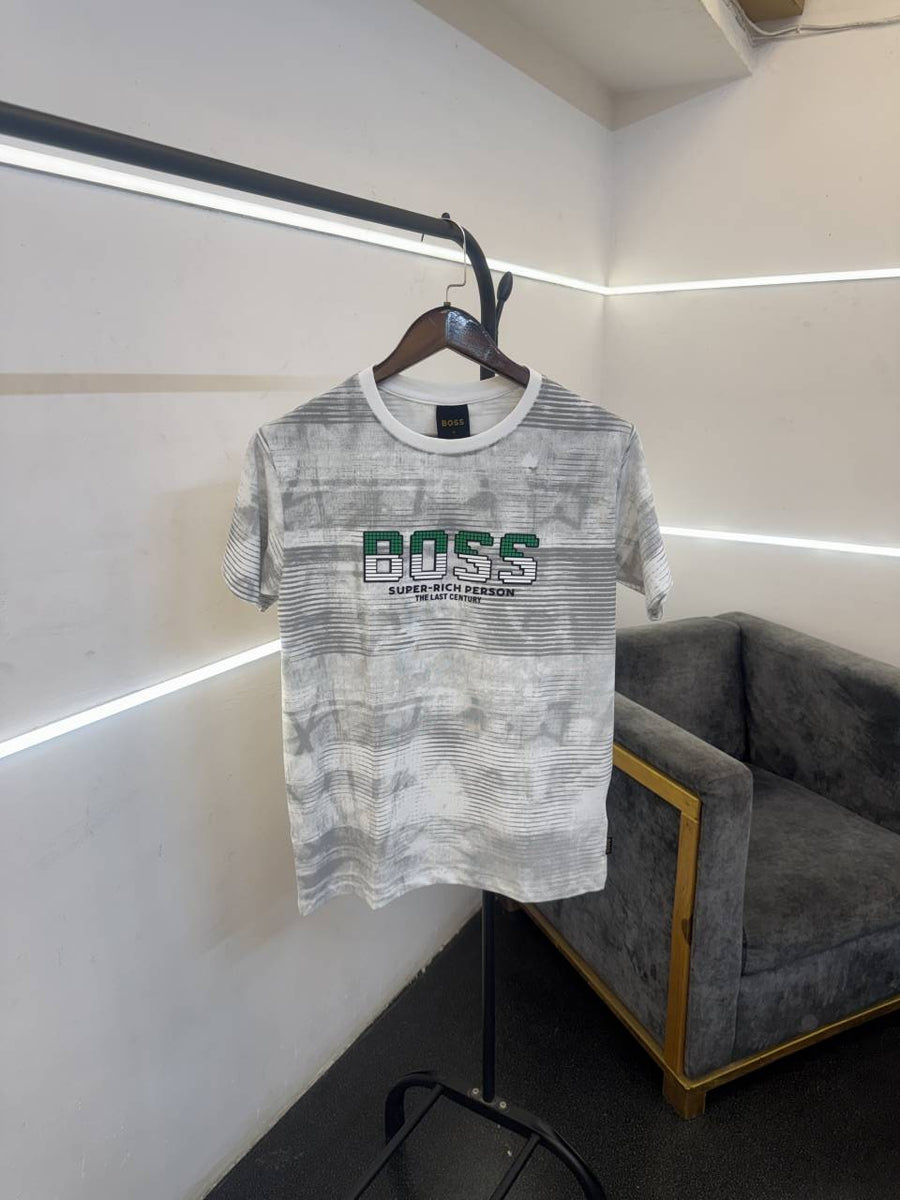 Hugoo boss turkey imported round neck tshirt white