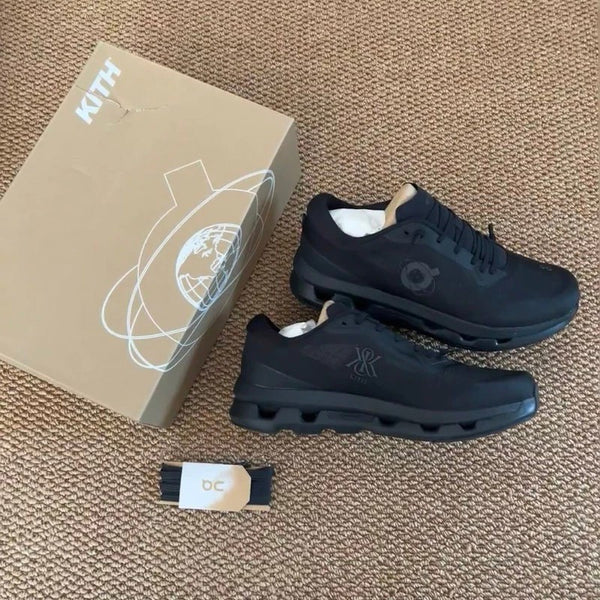 On Running x Kith Cloudzone Triple Black