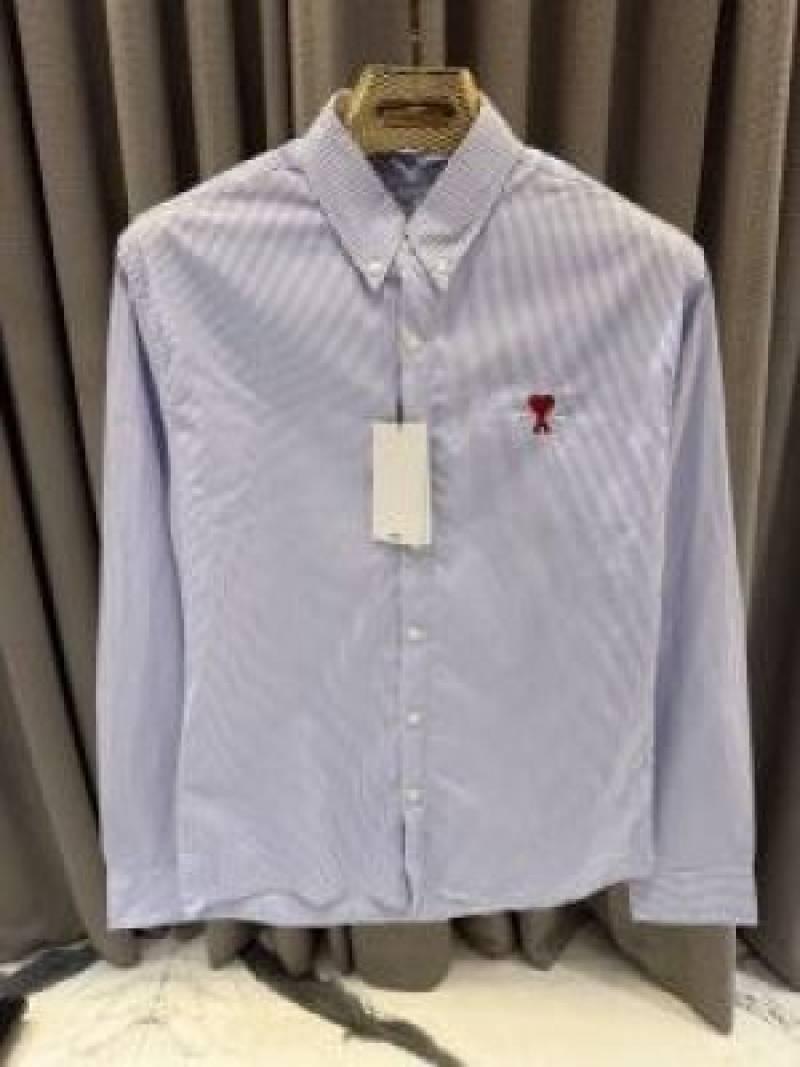 Ami_Paris Linning imported shirt purple