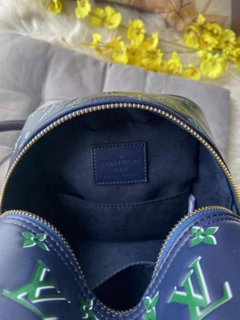 Louis Vuitton LV Limited Edition New Square Bag With Dust Bag (Navy Green - 964)