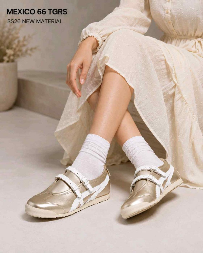Onitsuka Tiger Mexico 66 TGRS Metallic Pack Champagne Cream