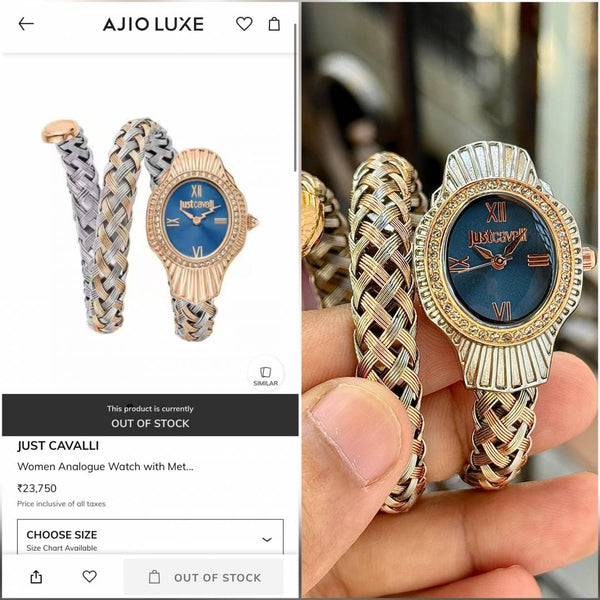 Just Cavalli Snake 2Ton-Copper-Blue
