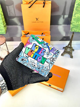 Louis Vuitton Printed White Wallet Fa 40