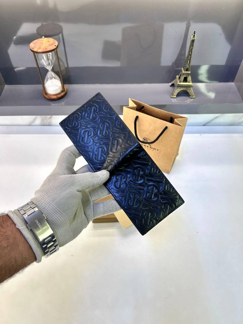 Burberry Black Wallet Premium Quality Fa 366