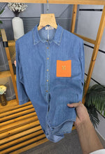 HERM LOGO SHIRT SKY S131-SK