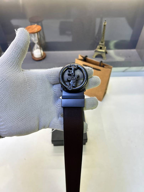 Coach Mat Grey Reversible Belt Fa 896