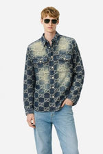 Gucci IMPORTED STORE ARTICLE DENIM SHIRT