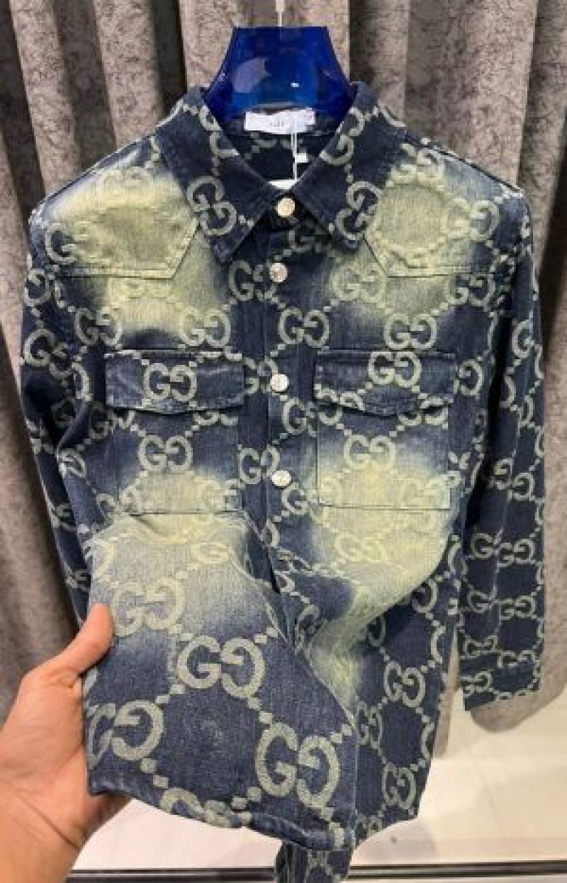 Gucci IMPORTED STORE ARTICLE DENIM SHIRT
