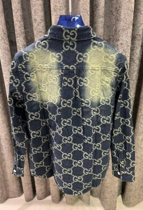 Gucci IMPORTED STORE ARTICLE DENIM SHIRT