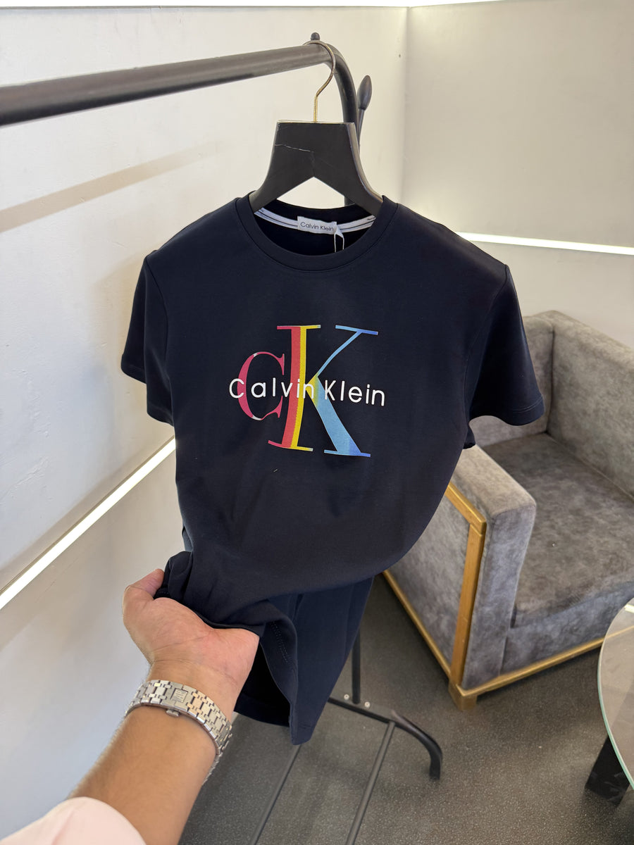 Calvin kline navy blue imported round neck tshirt sale