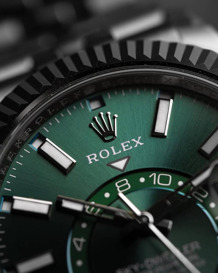 Rolex Oyster Perpetual Sky Dweller Silver-Green