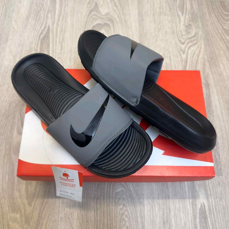 Nike Victori One Logo Grey Black Flip-Flop