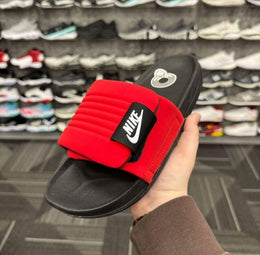 Nike OffCourt Adjust Slides Red