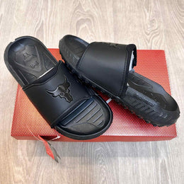Under Armor Project Rock 3 All Black Flip-Flop