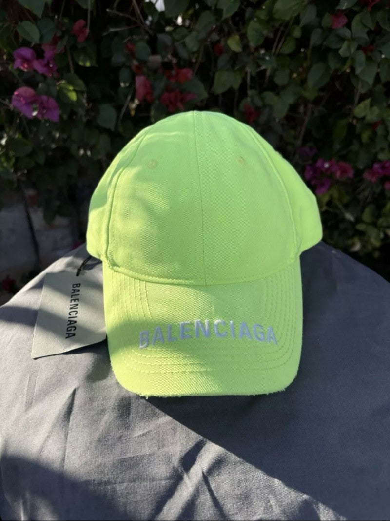 Balenciaga Logo Visor Green Premium Unisex Cap With Safety Box