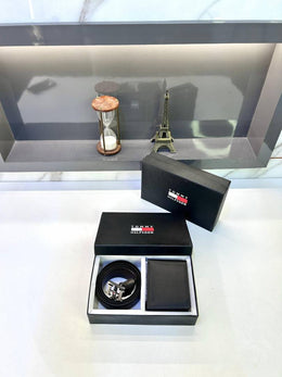 Tommy Hilfigar Black Wallet & Belt Combo Fa 391