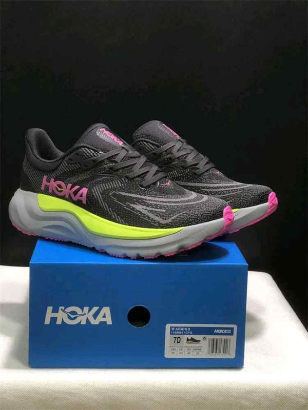 Hoka Arahi 8 Charcoal Grey-Yellow-Rose Mens shoes