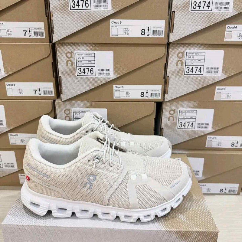 On Running Cloud 5 Pearl White 1269