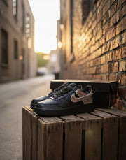 Nike Airforce 1 All star metallic silver black (Glow in dark)