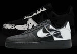 Nike Airforce 1 All star metallic silver black (Glow in dark)