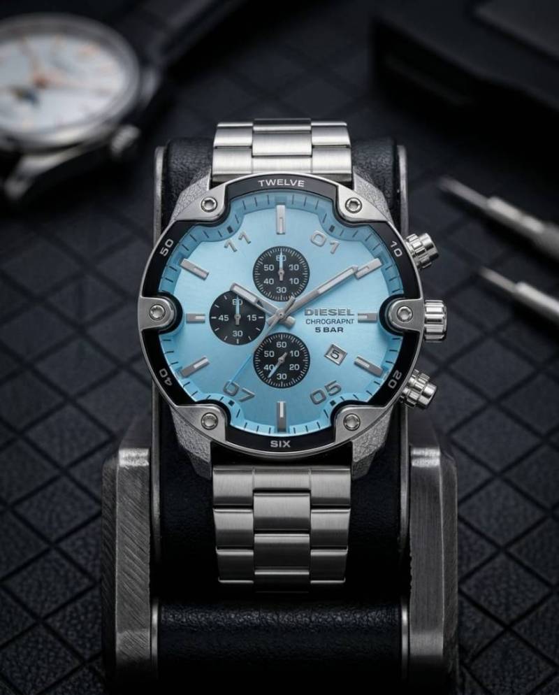 Diesel Spiked silver Sky Blue