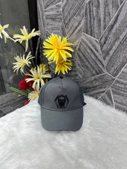 Philipp Plein Dark Grey Front Skull Logo Premium Unisex Cap With Safety Box