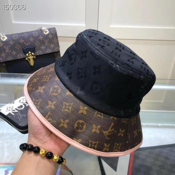 Louis Vuitton_Monogram_Premium_Bucket_Hat_With_Brand_Polly_Bag_(_915_)_