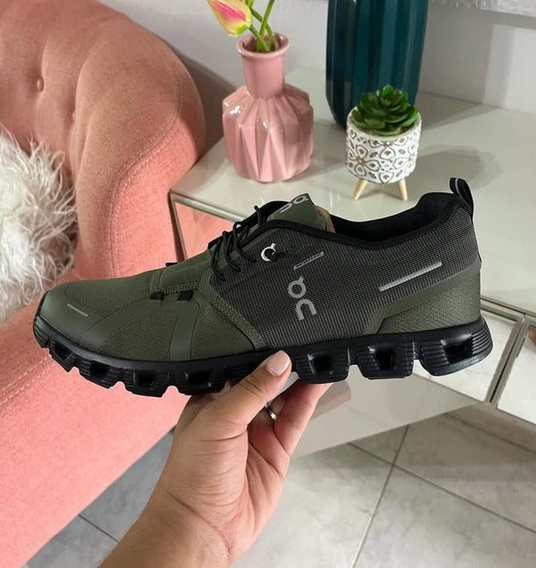 On Cloud 5 Olive Waterproof--